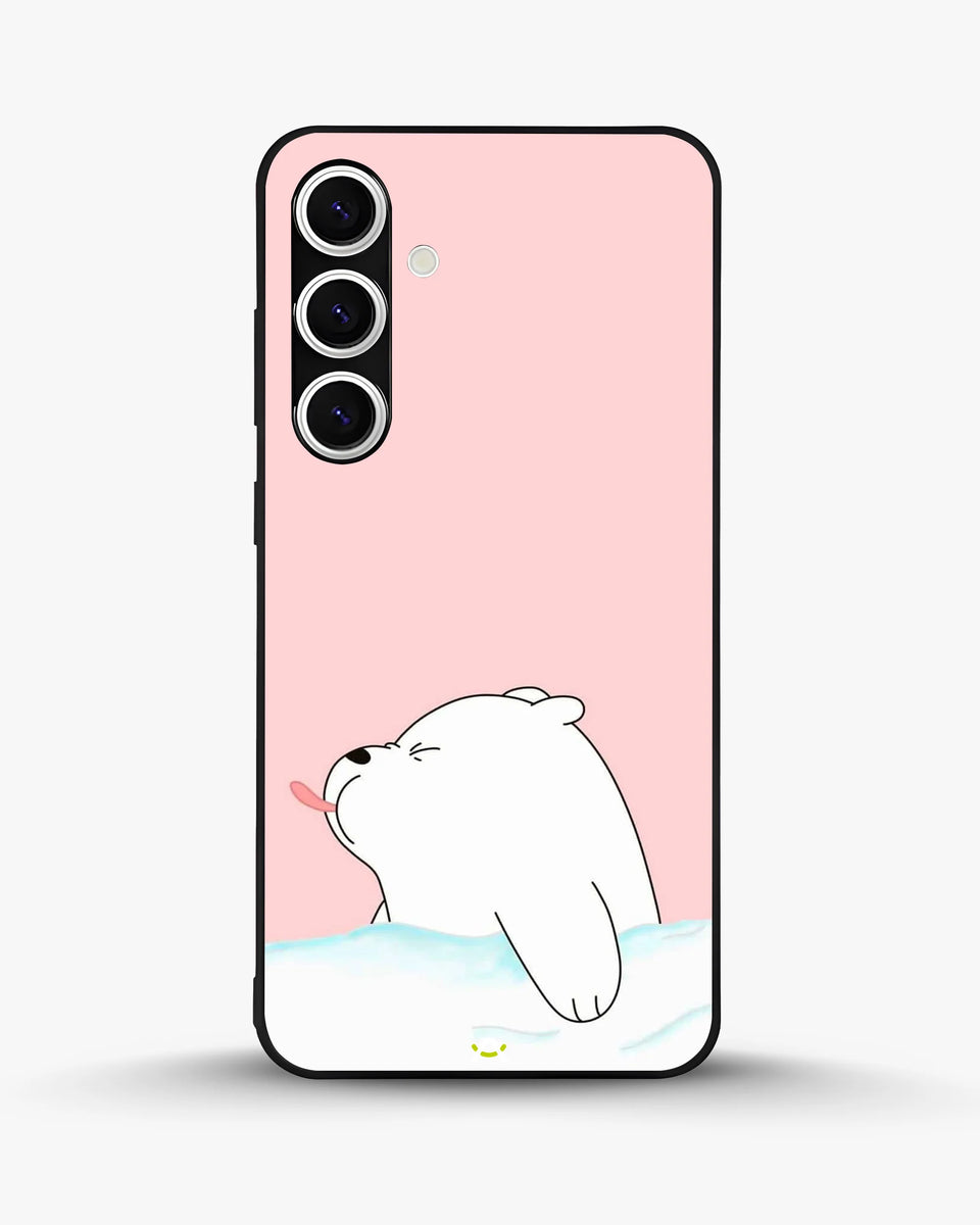 Creslia cute bear tongue pink case - cute bear tongue pink case samsung galaxy s24