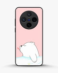 Creslia cute bear tongue pink case - cute bear tongue pink case vivo x200