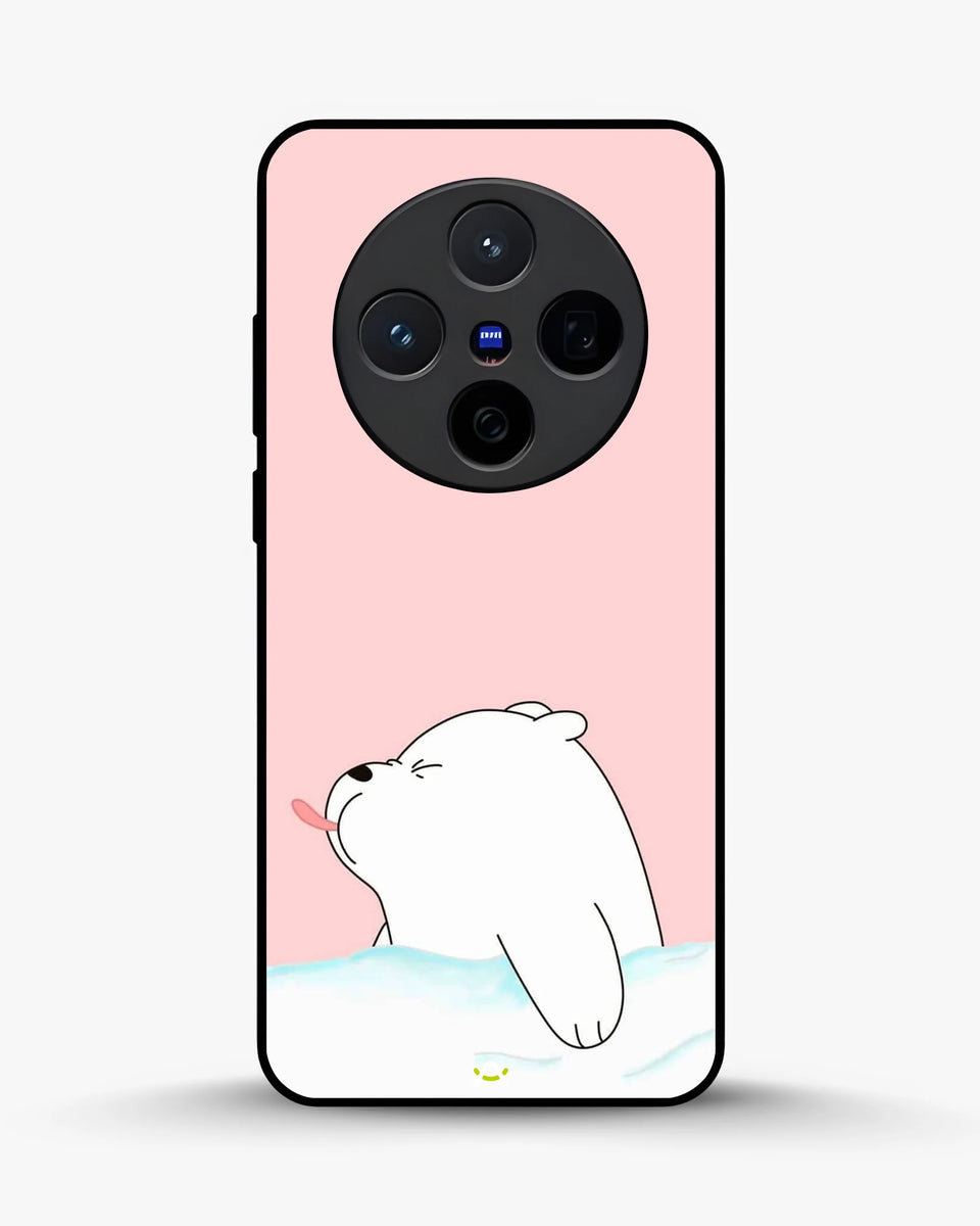 Creslia cute bear tongue pink case - cute bear tongue pink case vivo x200