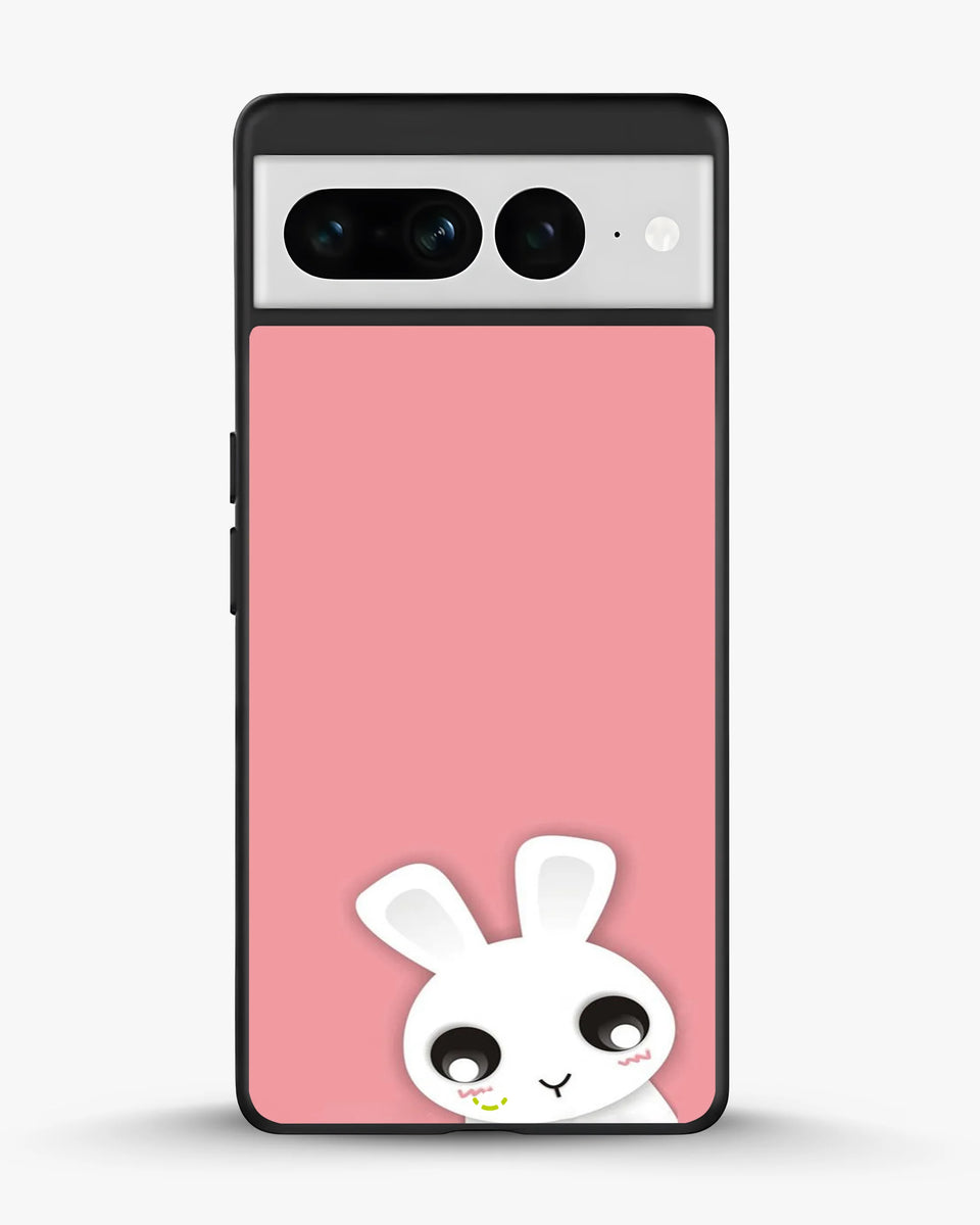 Creslia cute bunny face phone case - cute bunny face phone case google pixel 7 pro
