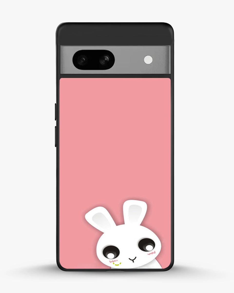 Creslia cute bunny face phone case - cute bunny face phone case google pixel 7a