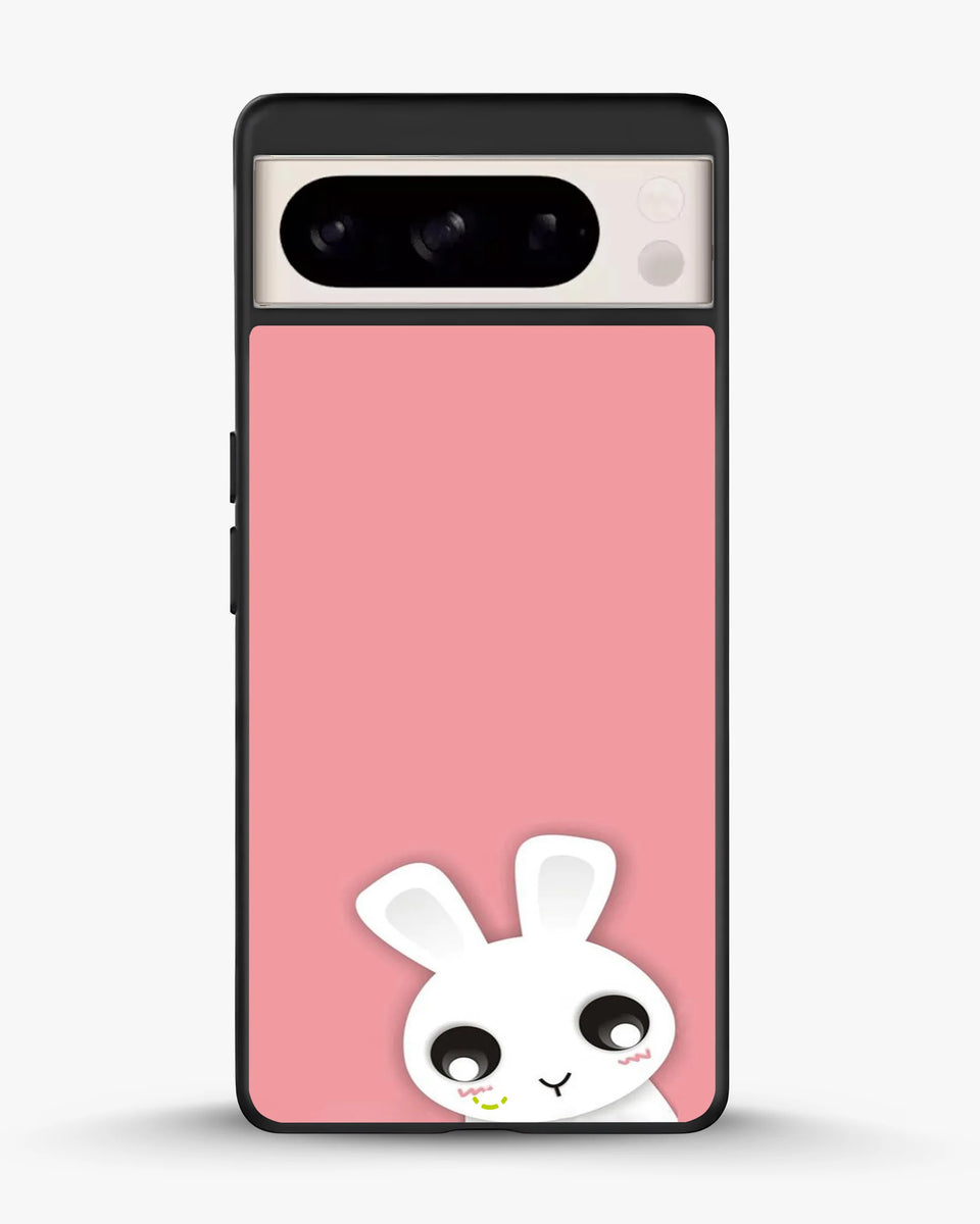 Creslia cute bunny face phone case - cute bunny face phone case google pixel 8 pro