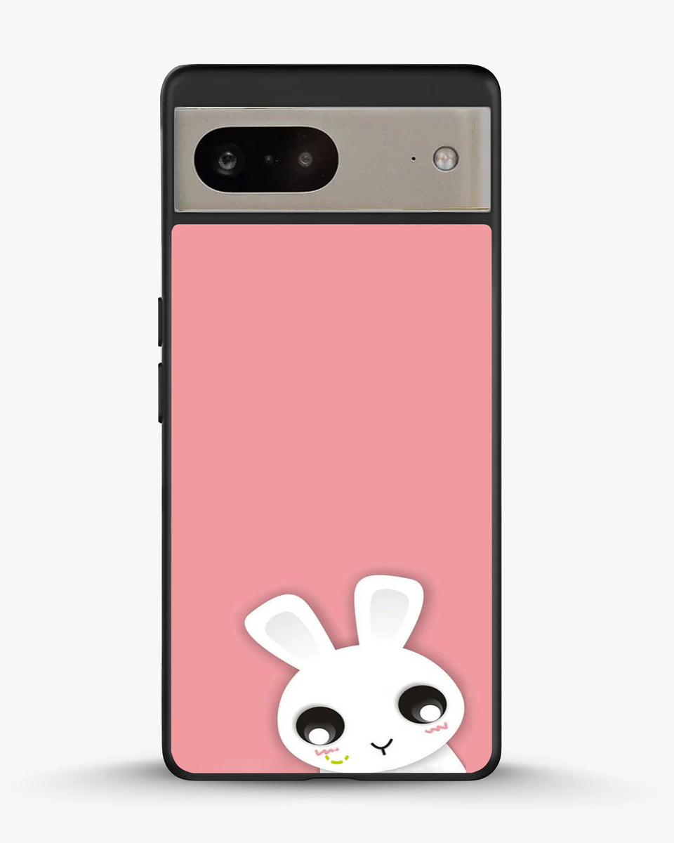 Creslia cute bunny face phone case - cute bunny face phone case google pixel 8