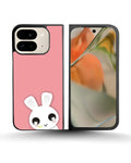 Creslia cute bunny face phone case - cute bunny face phone case google pixel 9 pro fold