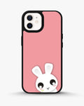 Creslia cute bunny face phone case - cute bunny face phone case iphone 12