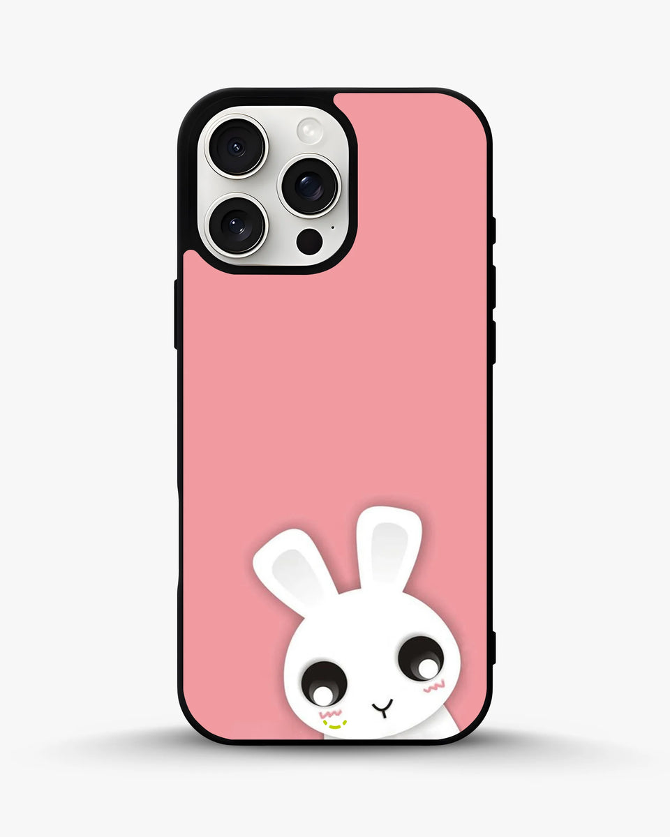 Creslia cute bunny face phone case - cute bunny face phone case iphone 15 pro