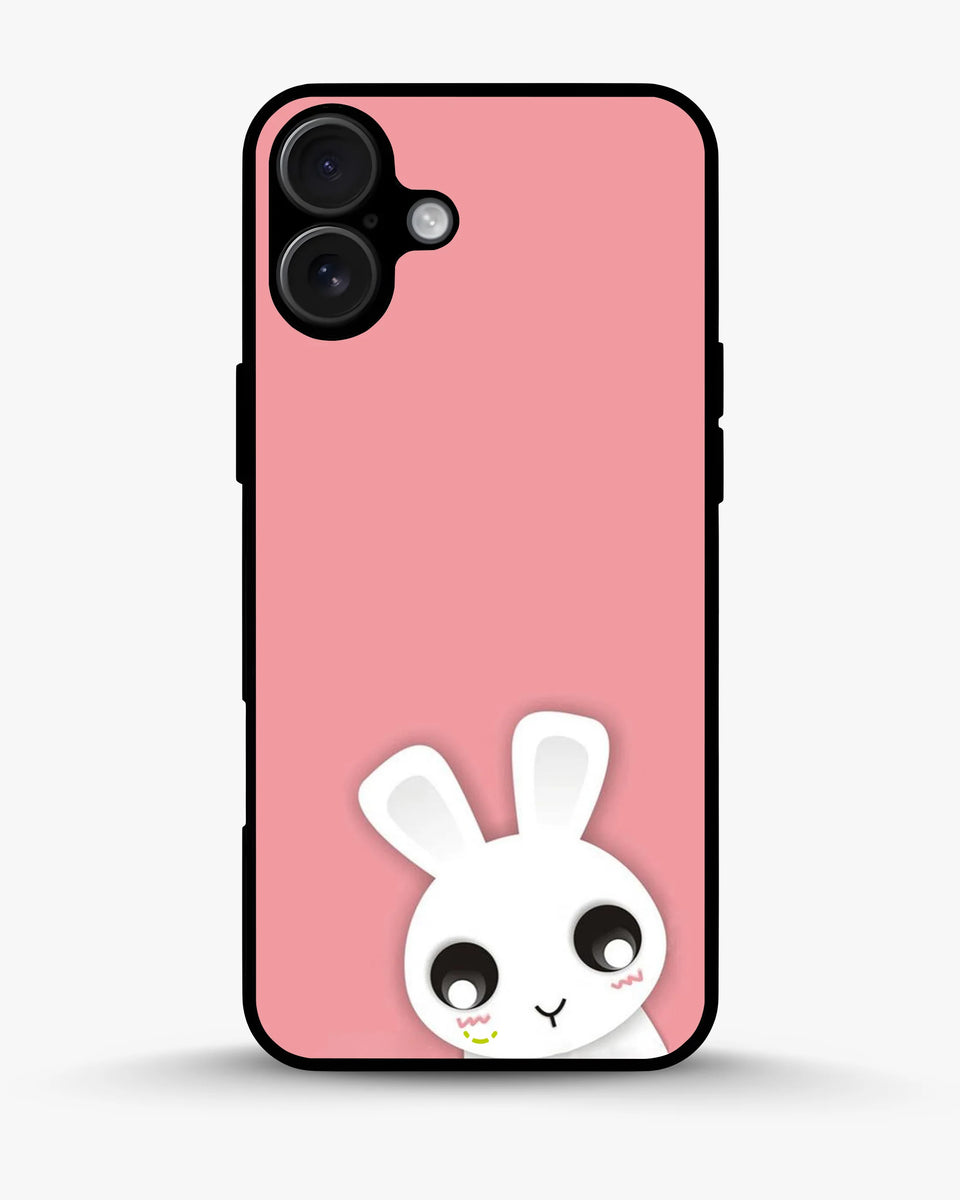 Creslia cute bunny face phone case - cute bunny face phone case iphone 16
