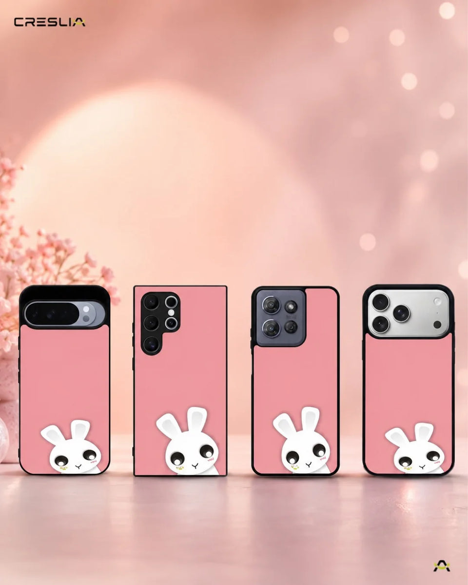 Creslia cute bunny face phone case - cute bunny face phone case mobile banner