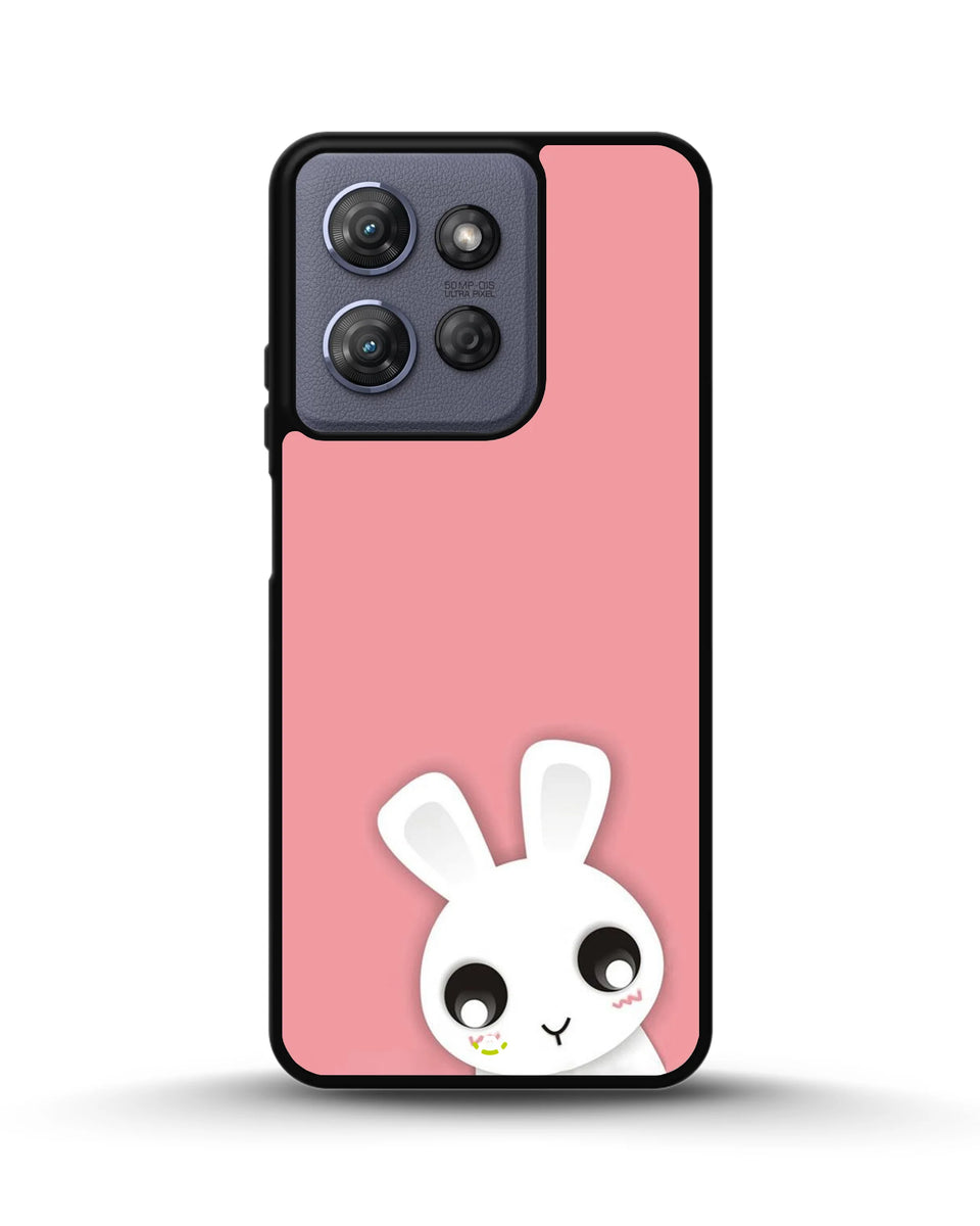 Creslia cute bunny face phone case - cute bunny face phone case moto g power 2025