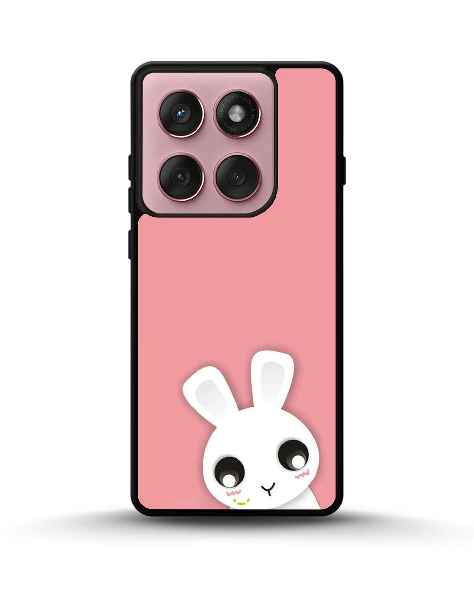 Creslia cute bunny face phone case - cute bunny face phone case motorola edge 2025