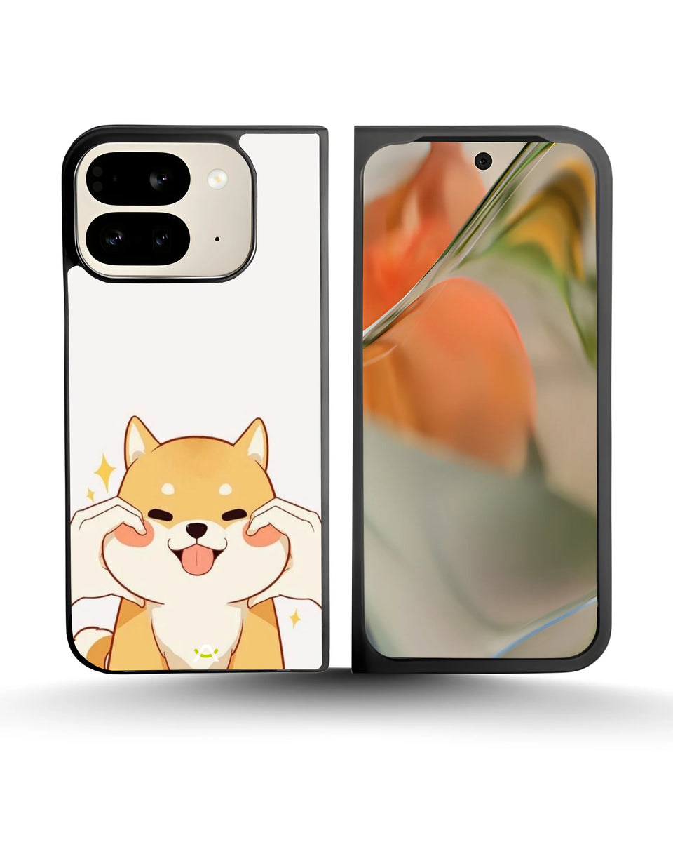 Creslia cute shiba inu phone case - cute shiba inu phone case google pixel 9 pro fold