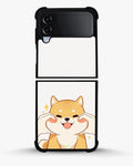 Creslia cute shiba inu phone case - cute shiba inu phone case samsung galaxy z flip 4
