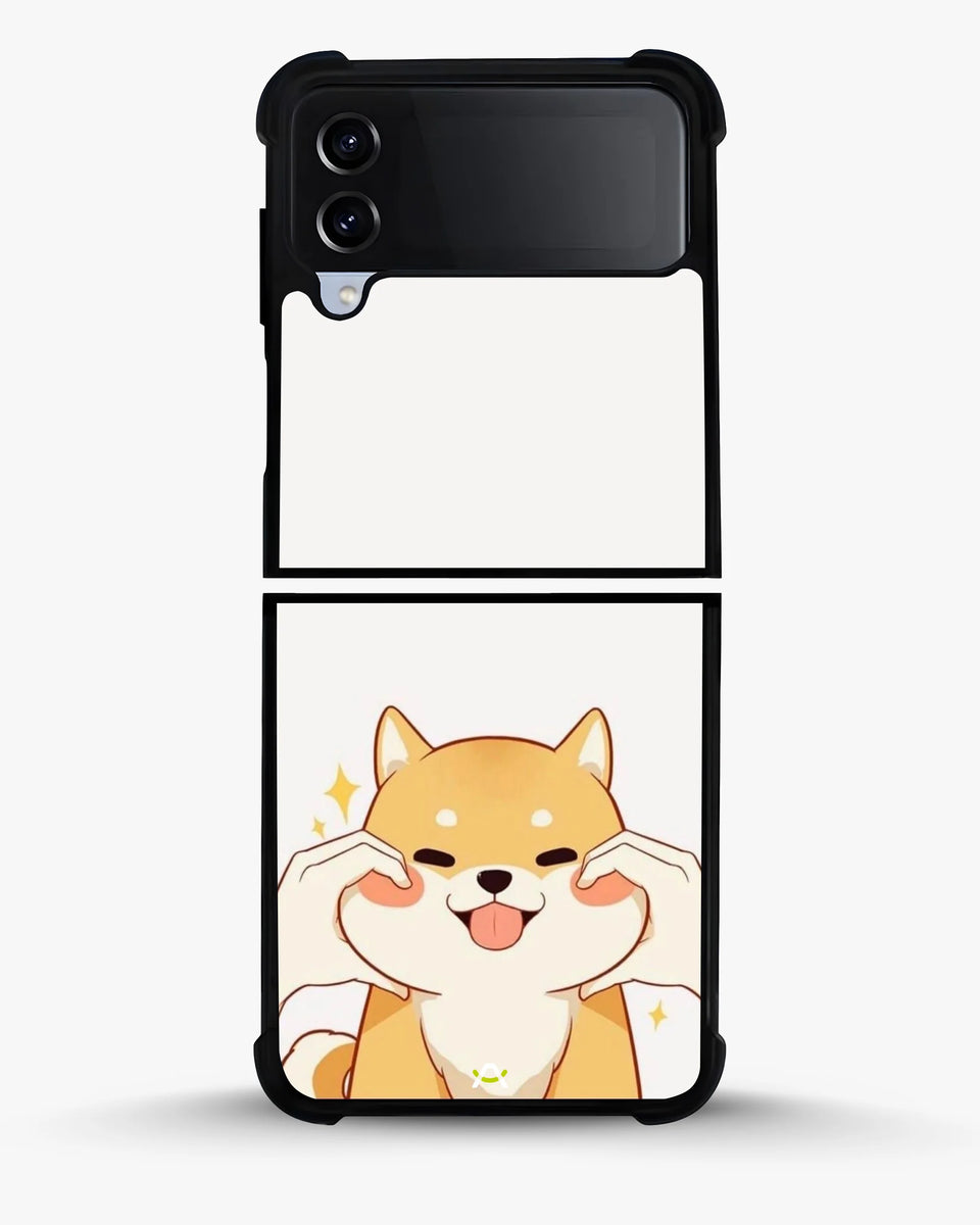 Creslia cute shiba inu phone case - cute shiba inu phone case samsung galaxy z flip 4