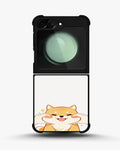 Creslia cute shiba inu phone case - cute shiba inu phone case samsung galaxy z flip 6
