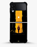 Creslia dark alley clown phone case - dark alley clown phone case samsung galaxy z flip 4