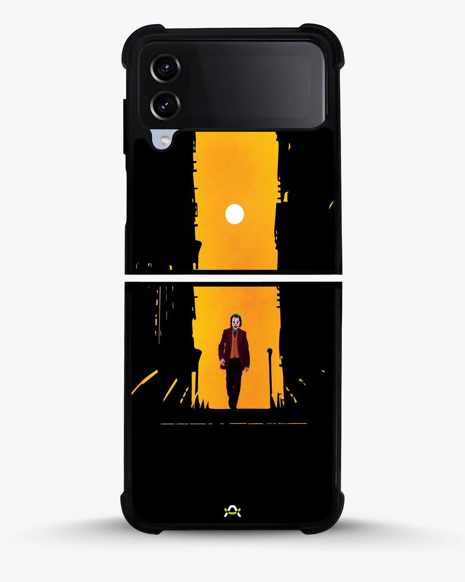 Creslia dark alley clown phone case - dark alley clown phone case samsung galaxy z flip 4