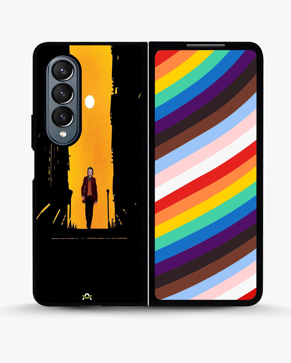 Creslia dark alley clown phone case - dark alley clown phone case samsung galaxy z fold 4
