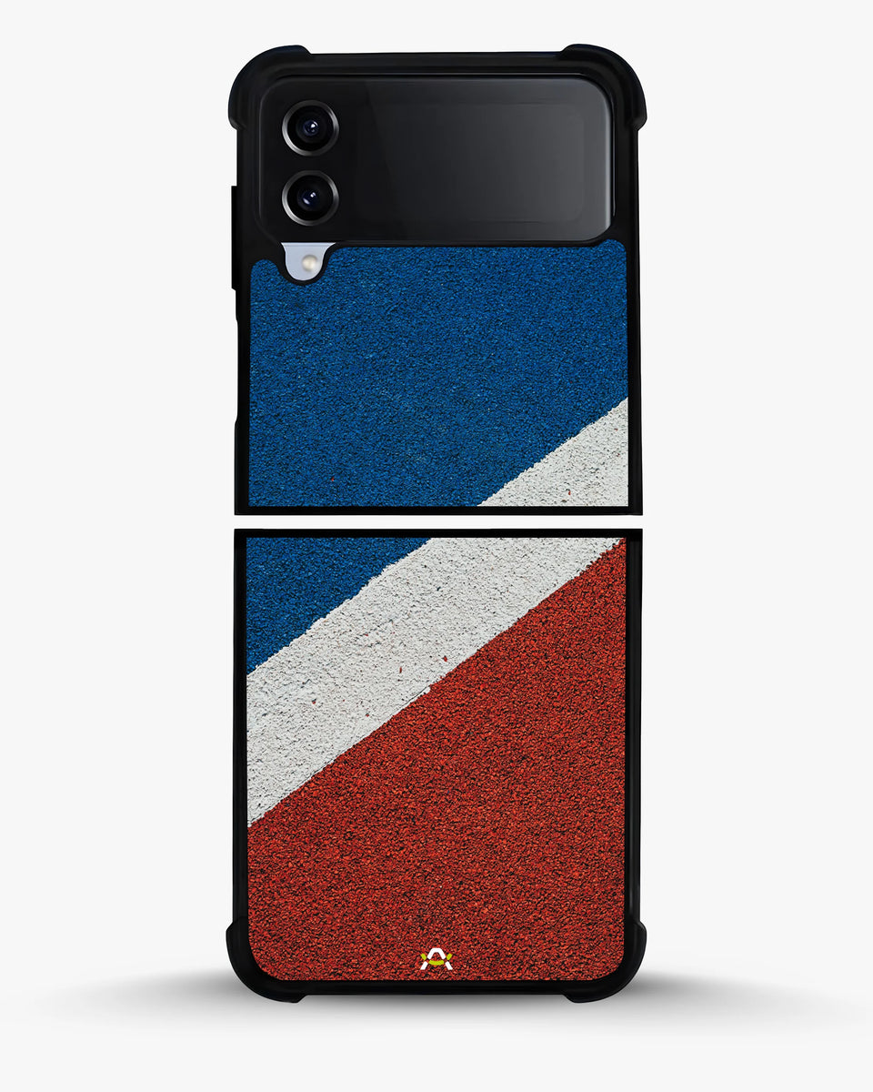 Creslia diagonal stripes phone case - diagonal stripes phone case samsung galaxy z flip 4