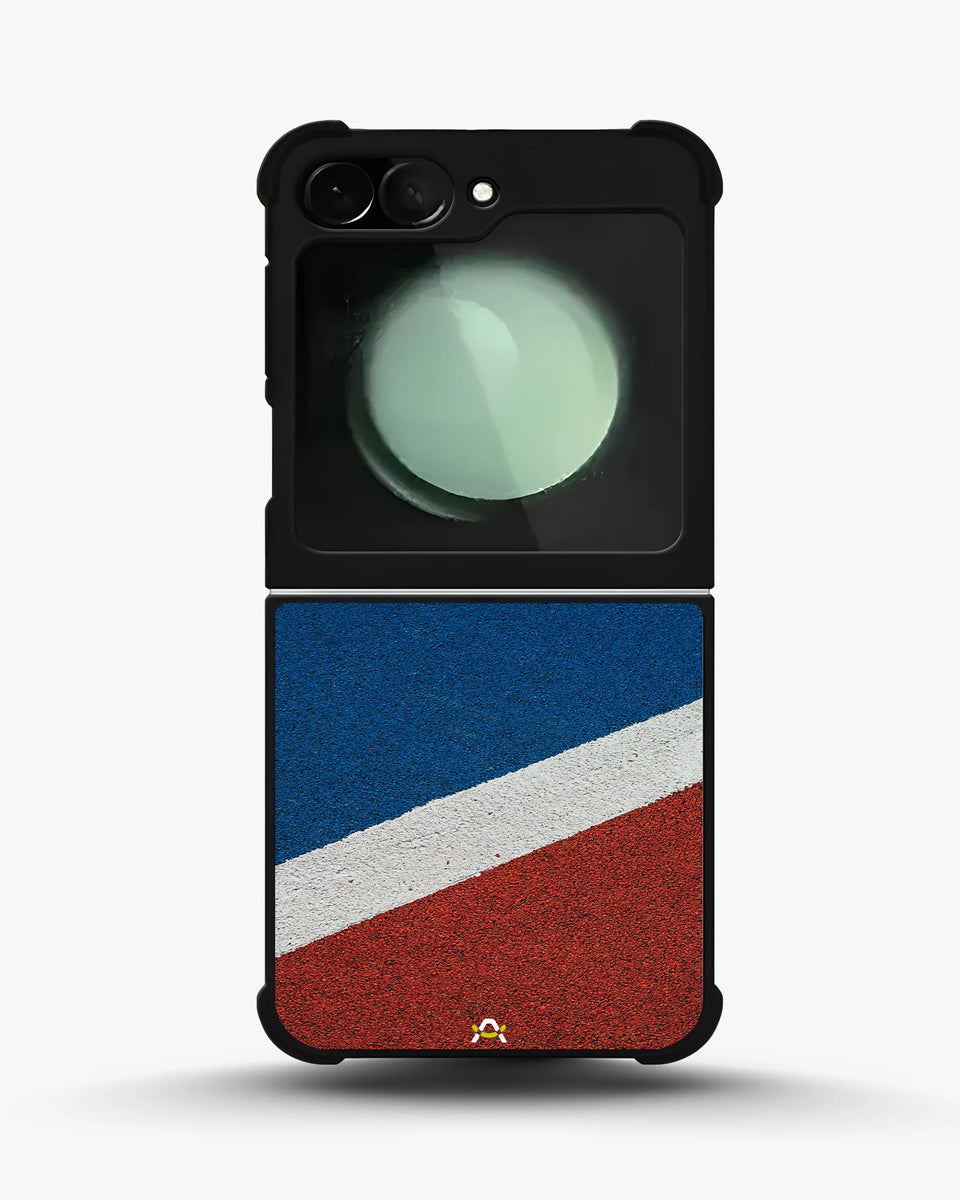 Creslia diagonal stripes phone case - diagonal stripes phone case samsung galaxy z flip 5