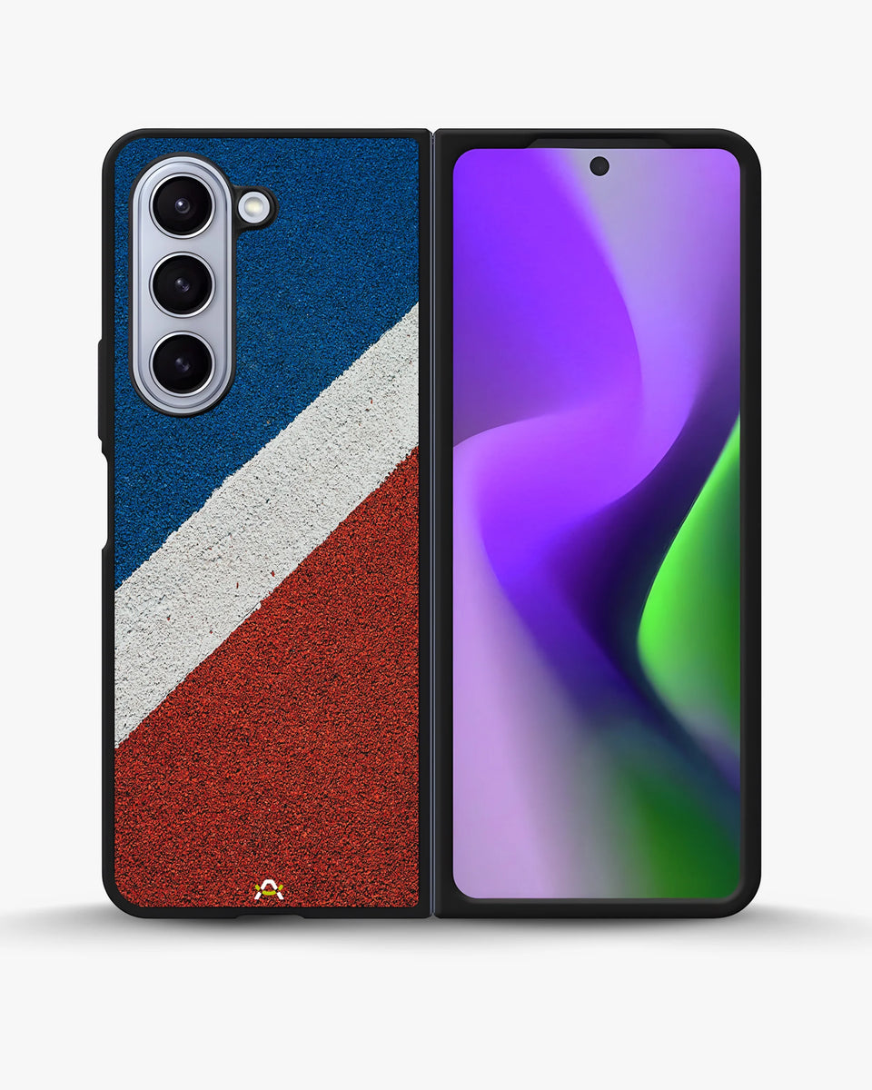Creslia diagonal stripes phone case - diagonal stripes phone case samsung galaxy z fold 5