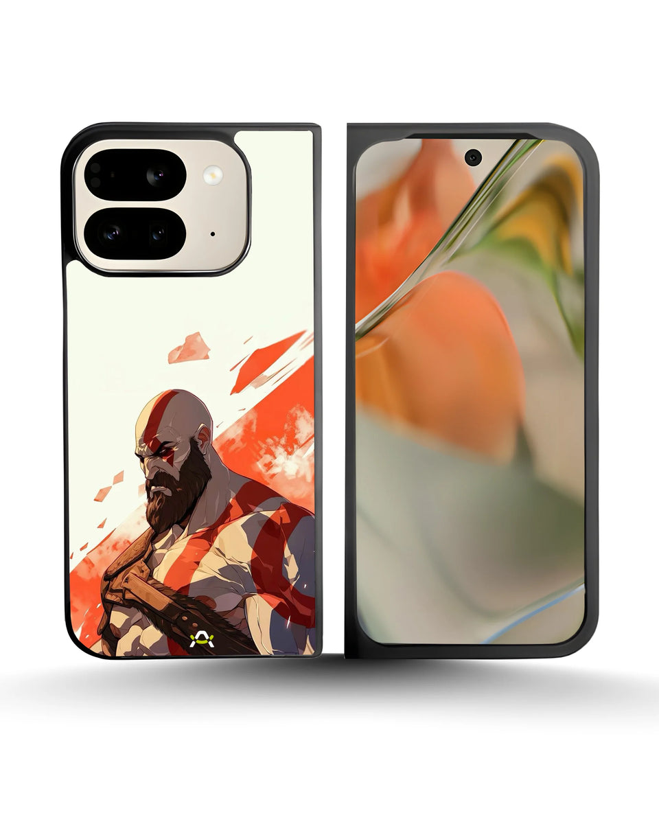Creslia fierce warrior red phone case - fierce warrior red phone case google pixel 9 pro fold