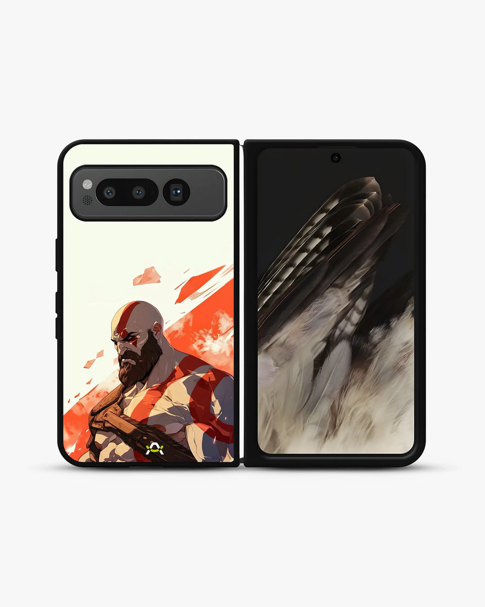 Creslia fierce warrior red phone case - fierce warrior red phone case google pixel fold