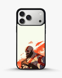Fierce Warrior Phone Case - Bold Red & White Fighter Print for iPhone, Samsung, Pixel, OnePlus & Vivo