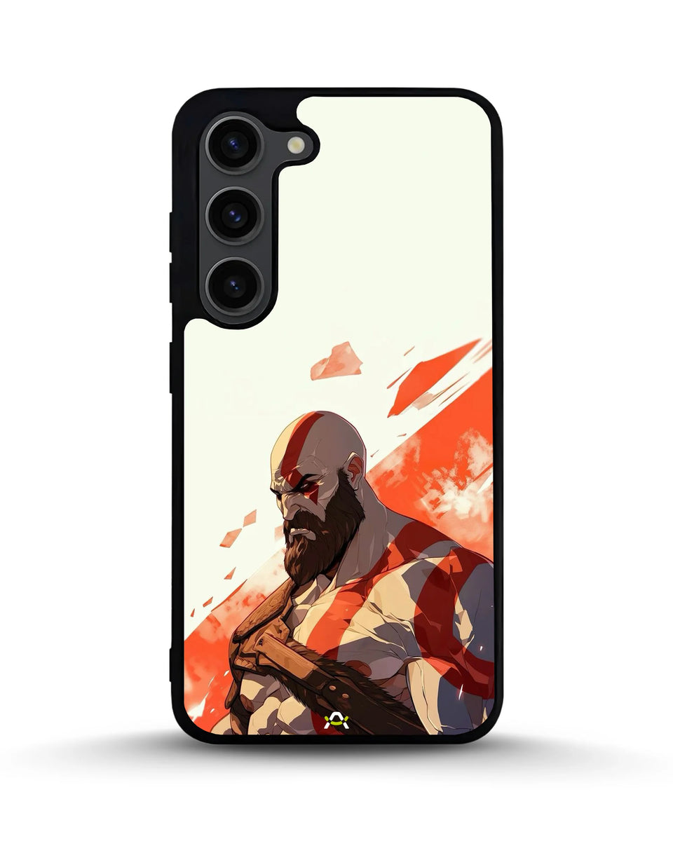 Creslia fierce warrior red phone case - fierce warrior red phone case samsung galaxy s23 plus