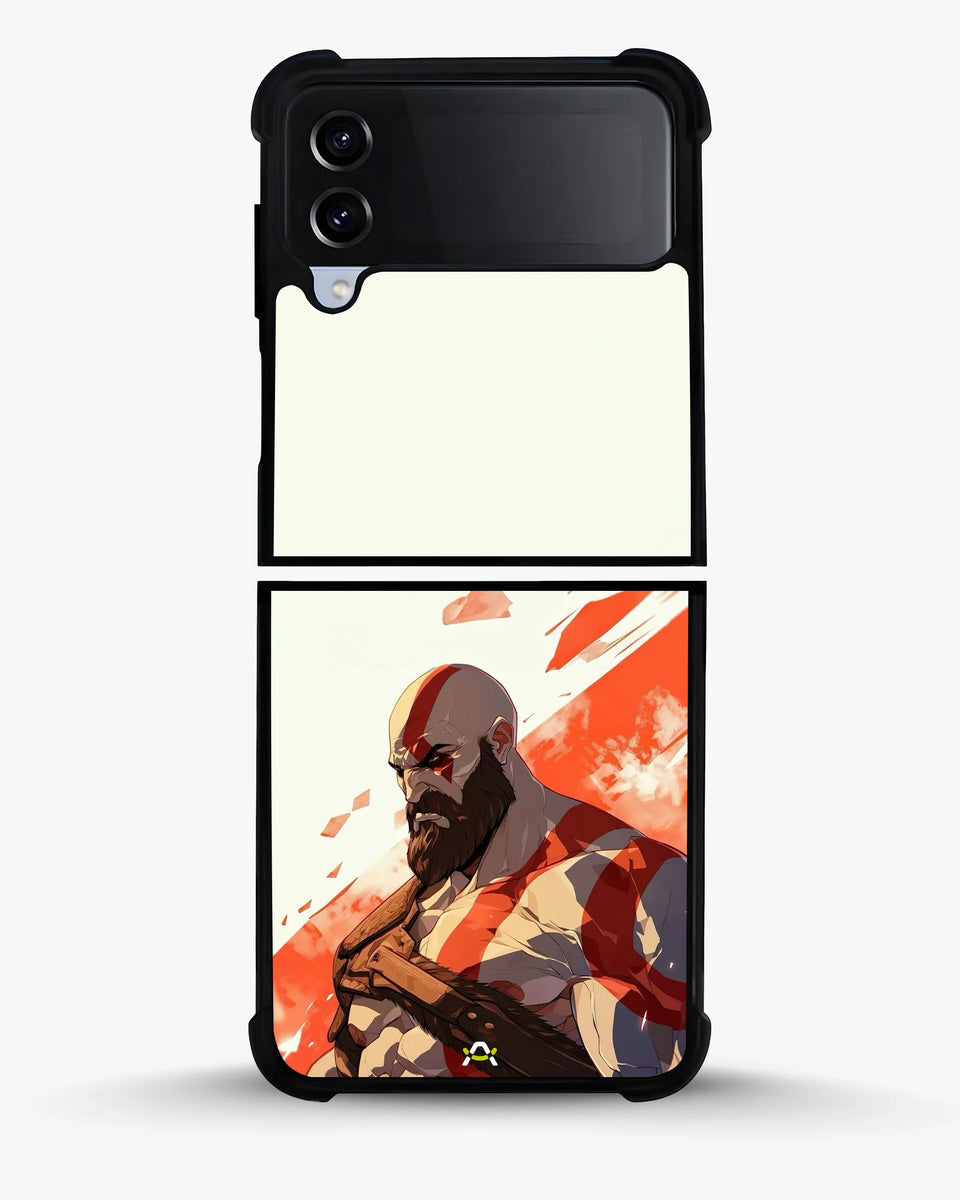 Creslia fierce warrior red phone case - fierce warrior red phone case samsung galaxy z flip 4