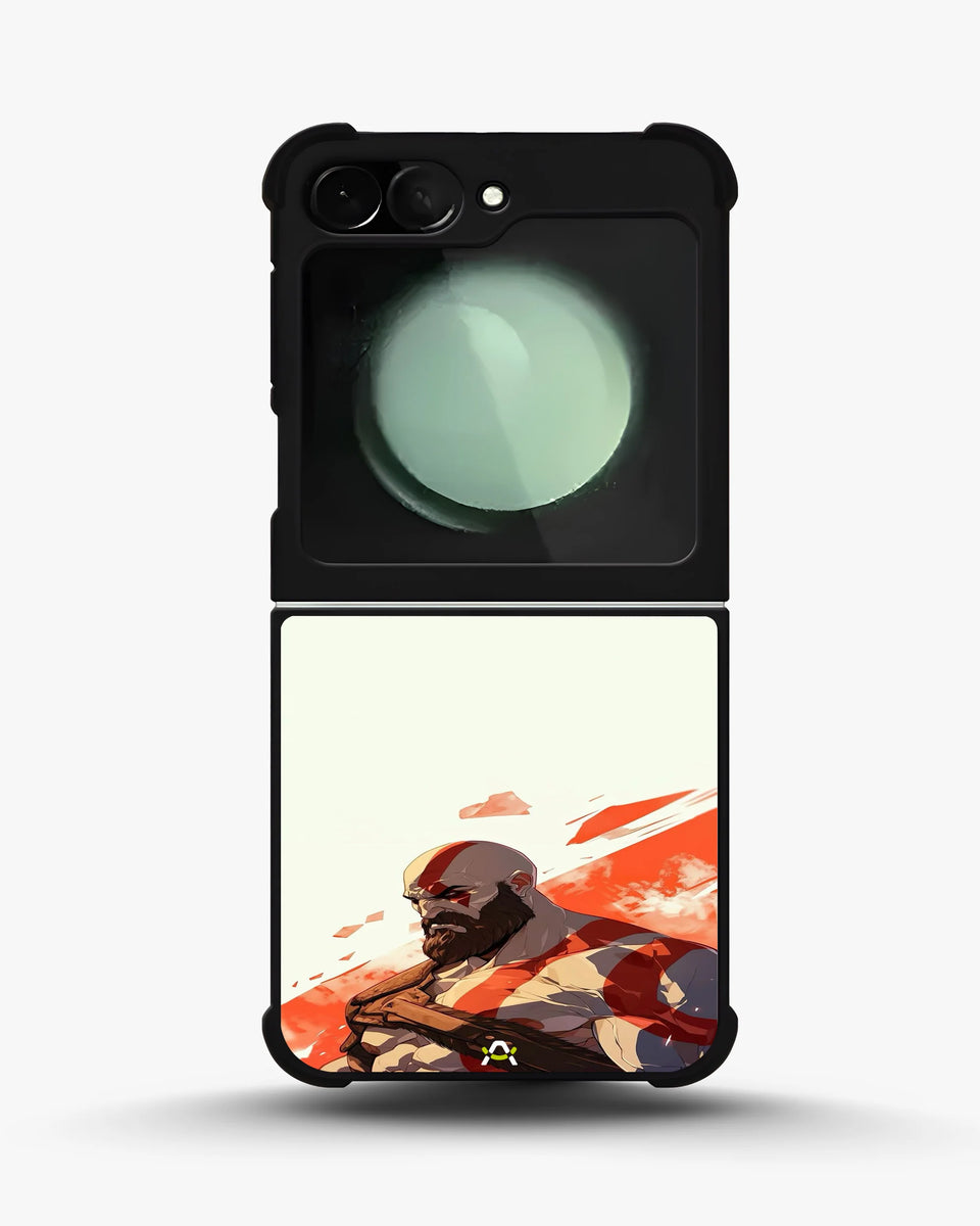 Creslia fierce warrior red phone case - fierce warrior red phone case samsung galaxy z flip 5