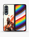 Creslia fierce warrior red phone case - fierce warrior red phone case samsung galaxy z fold 4