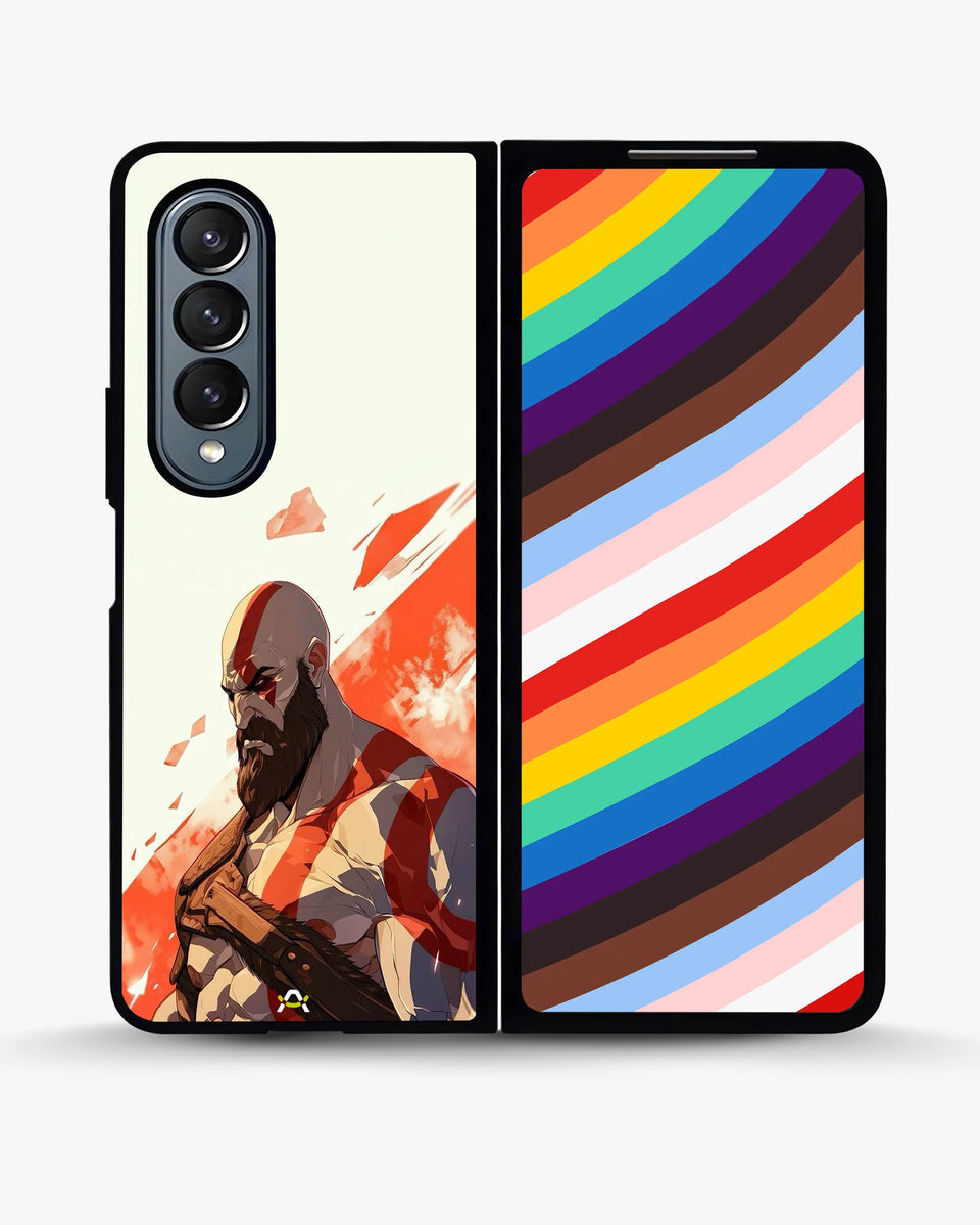 Creslia fierce warrior red phone case - fierce warrior red phone case samsung galaxy z fold 4