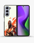Creslia fierce warrior red phone case - fierce warrior red phone case samsung galaxy z fold 5