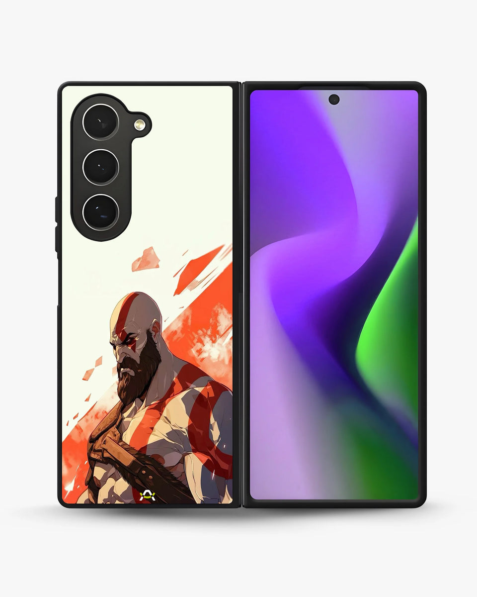 Creslia fierce warrior red phone case - fierce warrior red phone case samsung galaxy z fold 6