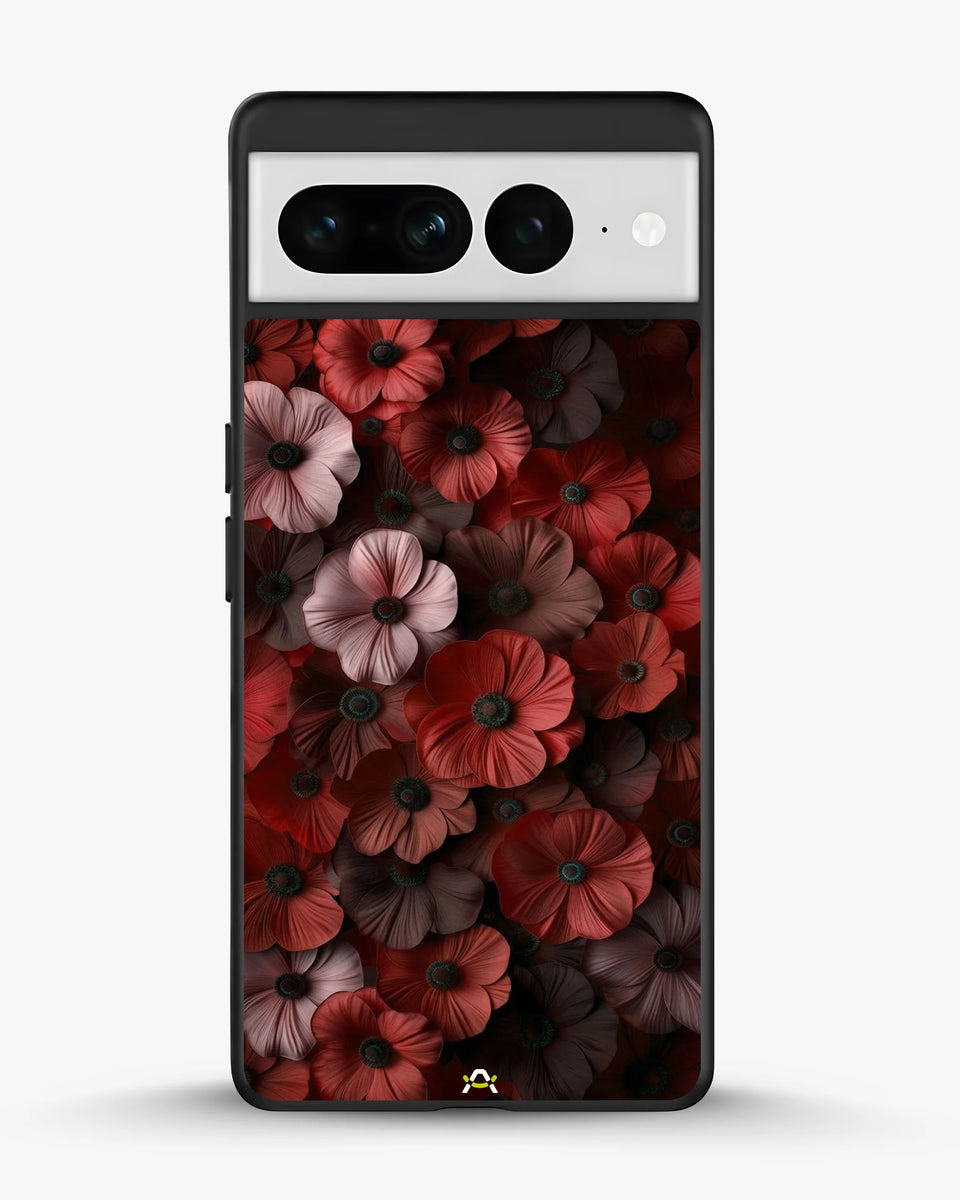 Creslia floral phone case red - floral phone case red google pixel 7 pro