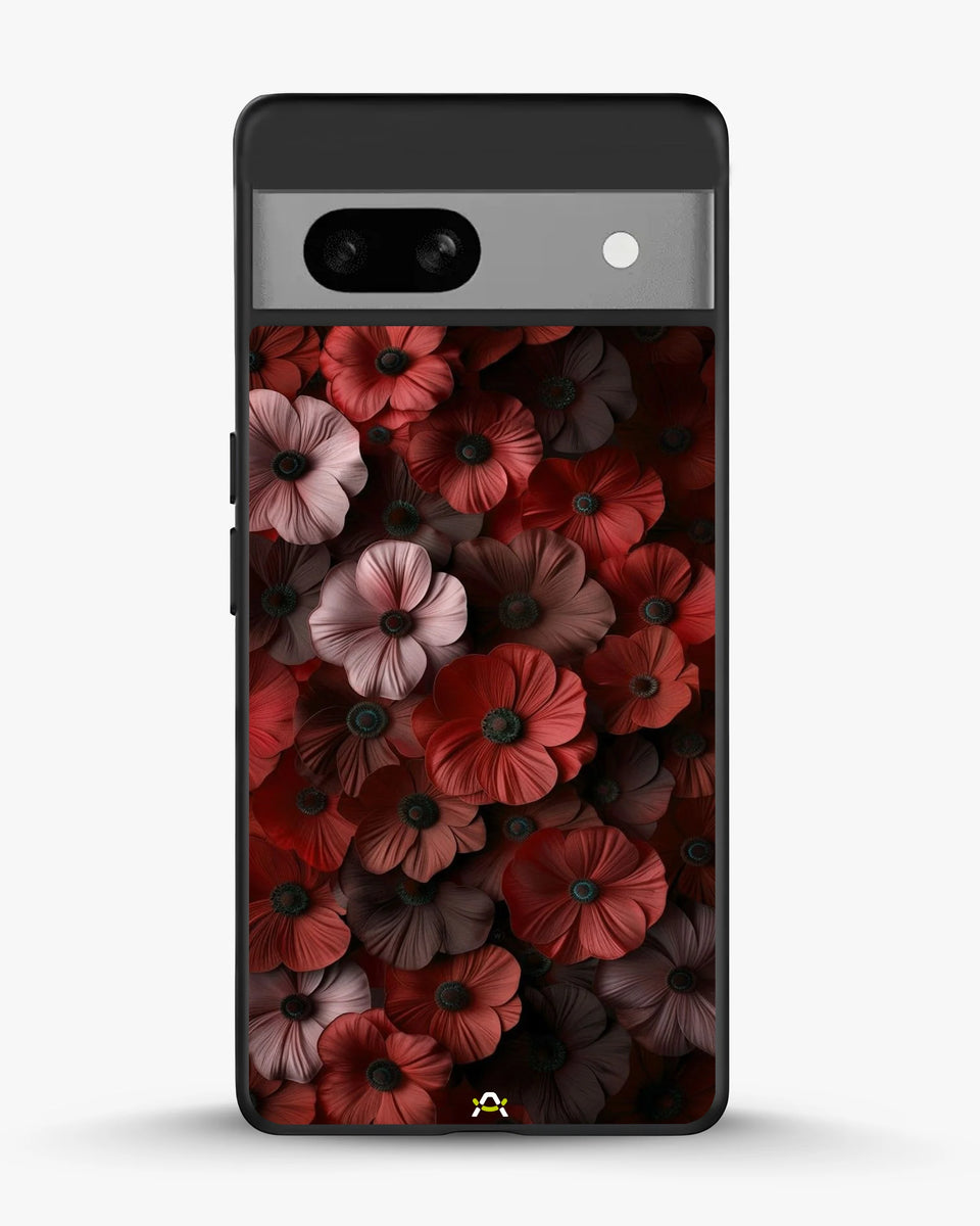 Creslia floral phone case red - floral phone case red google pixel 7a