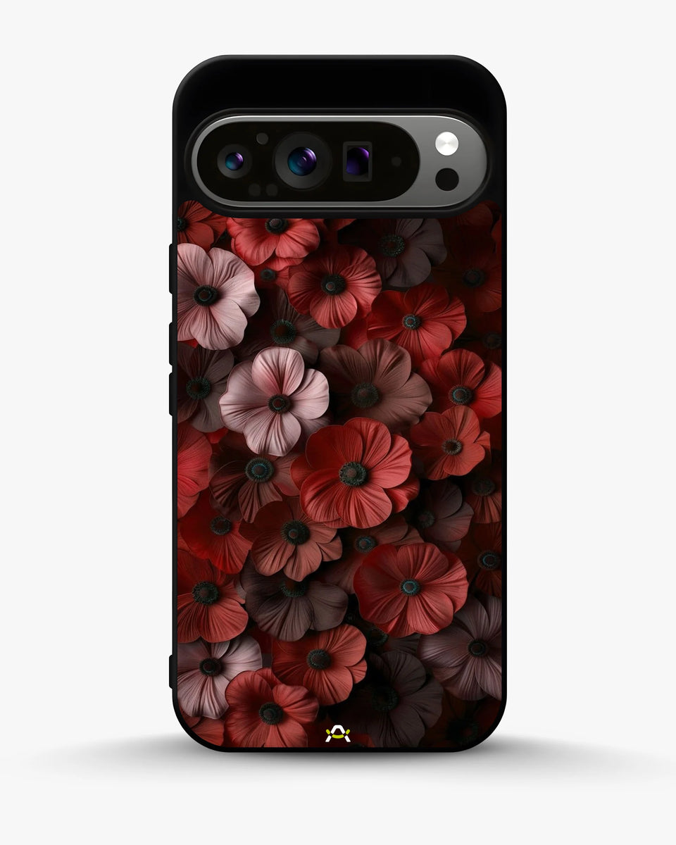 Creslia floral phone case red - floral phone case red google pixel 9 pro xl