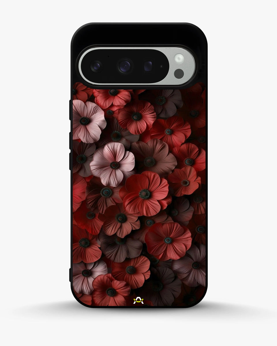 Creslia floral phone case red - floral phone case red google pixel 9 pro