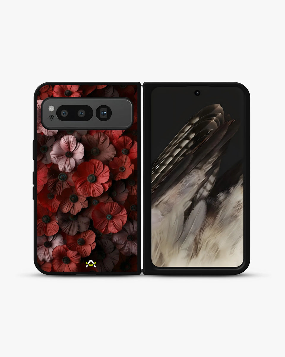 Creslia floral phone case red - floral phone case red google pixel fold