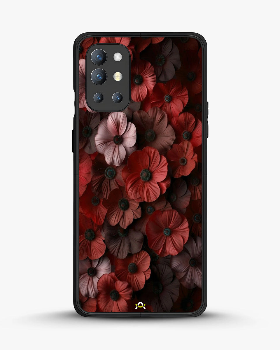 Creslia floral phone case red - floral phone case red oneplus 9r
