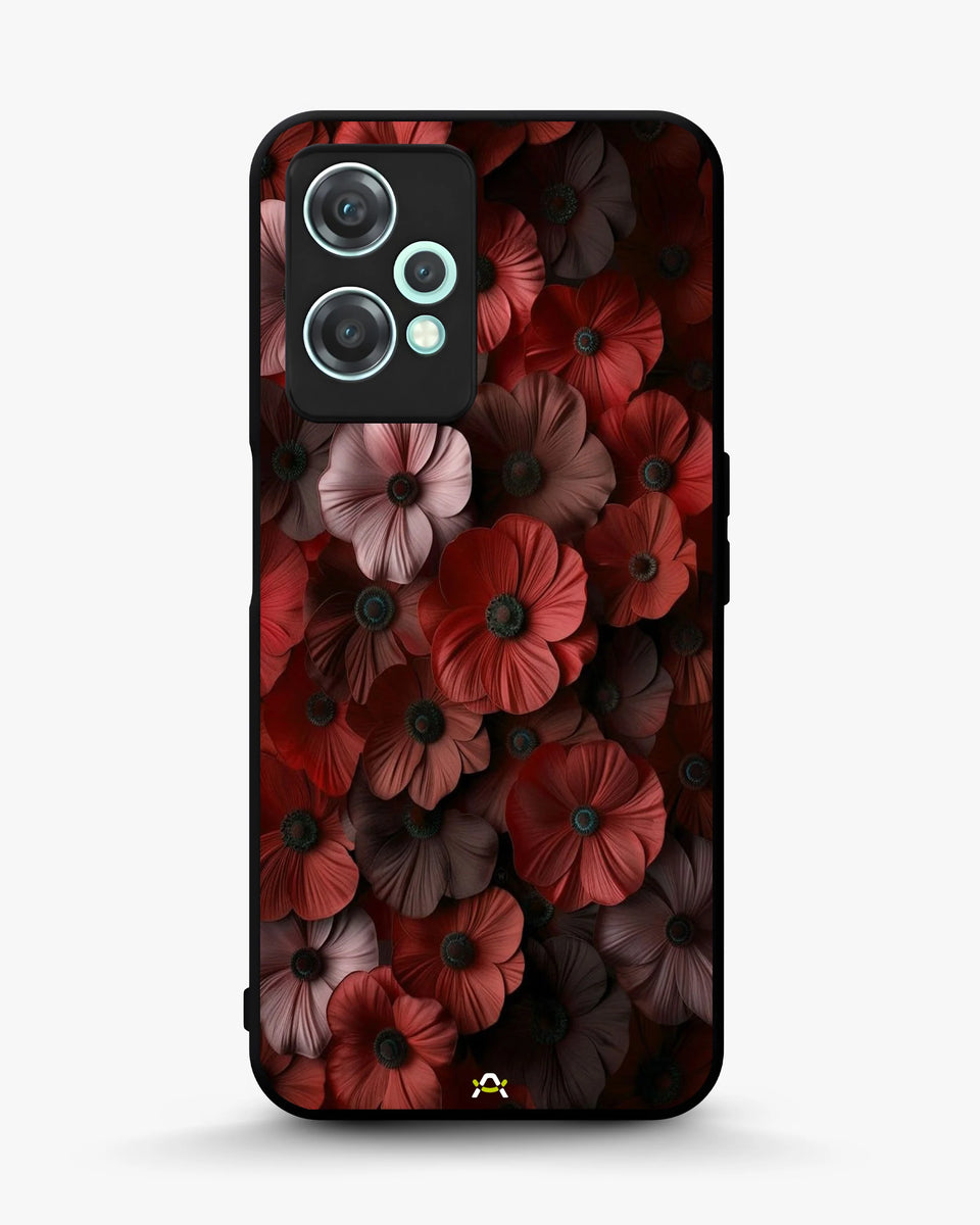 Creslia floral phone case red - floral phone case red oneplus nord ce2 lite