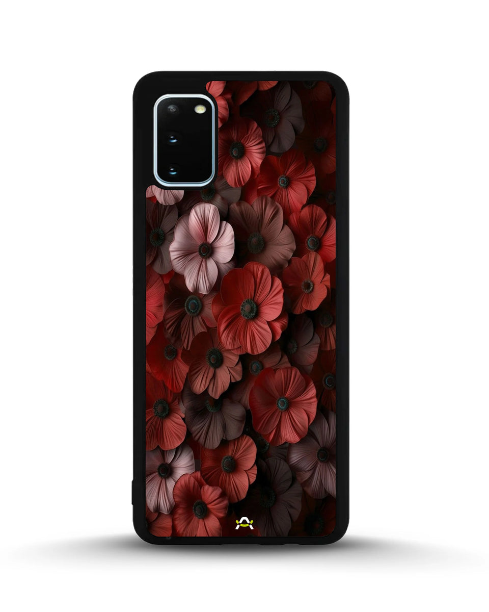 Creslia floral phone case red - floral phone case red samsung galaxy s20 fe