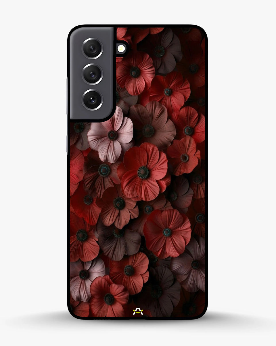 Creslia floral phone case red - floral phone case red samsung galaxy s22