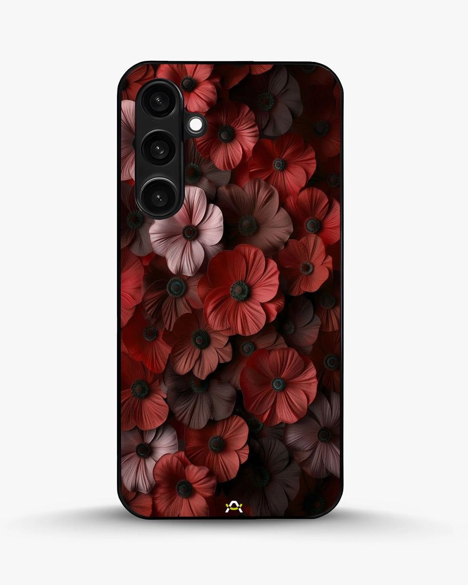 Creslia floral phone case red - floral phone case red samsung galaxy s23 fe