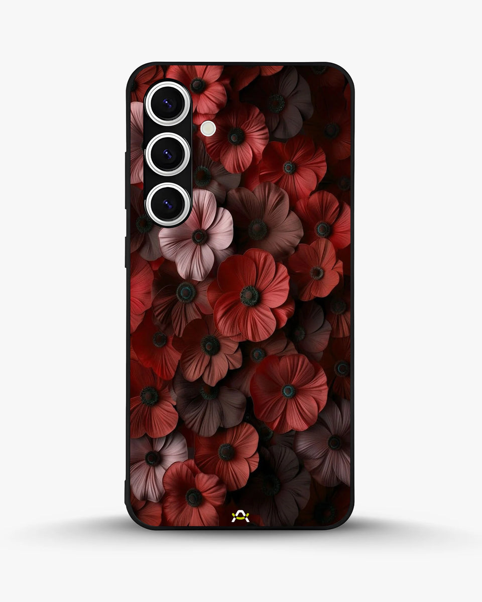 Creslia floral phone case red - floral phone case red samsung galaxy s24 plus
