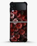 Creslia floral phone case red - floral phone case red samsung galaxy z flip 4
