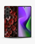 Creslia floral phone case red - floral phone case red samsung galaxy z fold 6