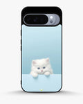 Creslia fluffy kitten face phone case - fluffy kitten face phone case google pixel 10 pro xl