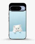 Creslia fluffy kitten face phone case - fluffy kitten face phone case google pixel 10
