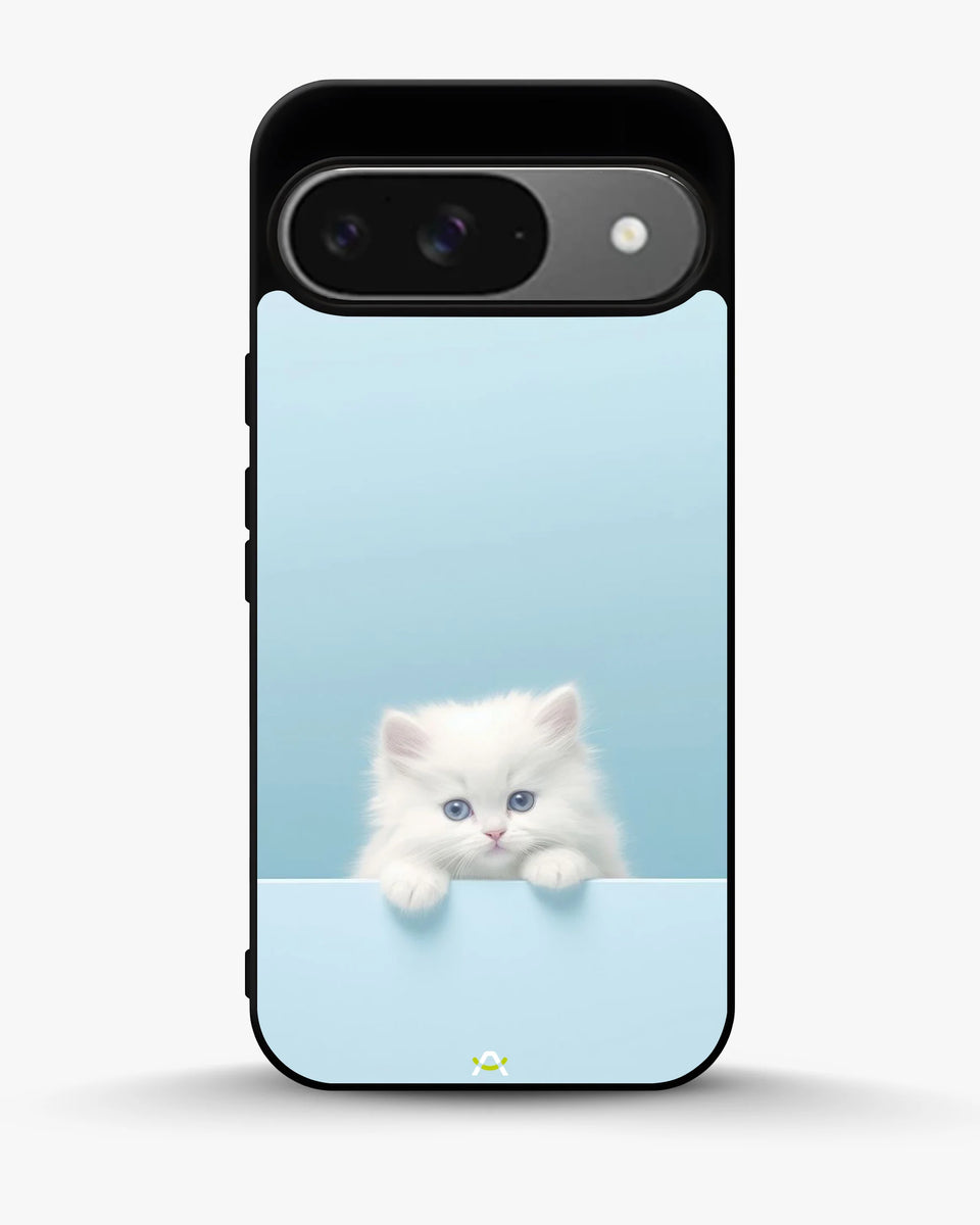 Creslia fluffy kitten face phone case - fluffy kitten face phone case google pixel 9